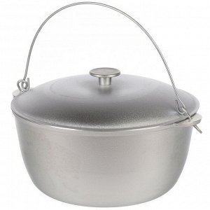 Казан алюминий, 8 л, с крышкой, с дужкой, Гардарика, 801