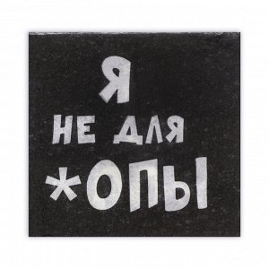 Салфетки бумажные однослойные «Я не для *опы», 24 х 24, 100 шт.