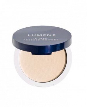 LUMENE   MATTE PRESSED POWDER  Матирующая компактная пудра 10 г. №0 translucent (прозрачный)