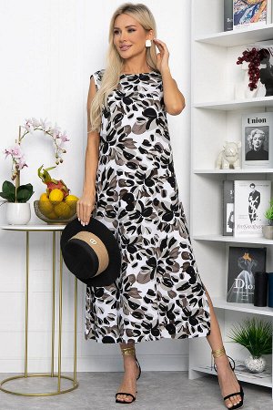 Платье Санти (серо-коричневое) П13910-29М