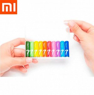 Батарейки щелочные мизинчиковые, элементы питания Xiaomi ААА, повышенная емкость, Кейс 10 штук