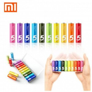 Батарейки щелочные пальчиковые, элементы питания Xiaomi АА, повышенная емкость,  Кейс 10 штук