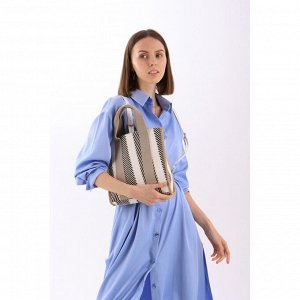Сумка женская без застёжки, цвет серый