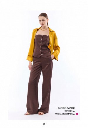 Жилет GILET BUSTIER TESSUTO LINO/VISCOSA FIAMMATO
42%VISCOSA 35%RAYON 23%LINO