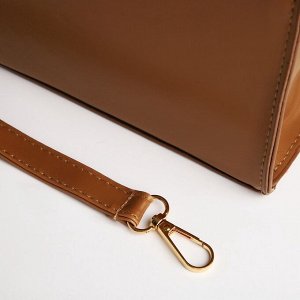 Сумка женская на молнии, цвет коричневый