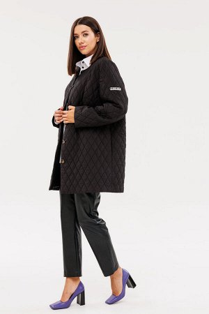 Пальто Пальто Lars Style 968 
Состав: Вискоза-20%; ПЭ-75%; Спандекс-5%;
Сезон: Осень-Зима
Рост: 164

Жакет на подкладке из актуального стеганого полотна, прямого свободного силуэта. Рукав втачной, дв