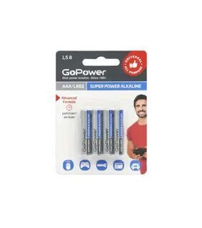 Батарейки GoPower LR03 ААА (мизинчиковые)/ 5 шт