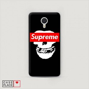 Пластиковый чехол Supreme череп на Meizu M3 Note