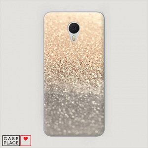 Пластиковый чехол Песок золотой рисунок на Meizu M3s mini