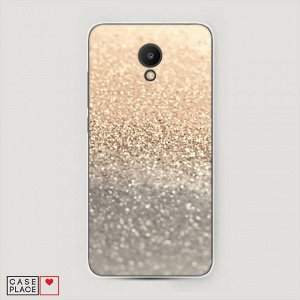 Cиликоновый чехол Песок золотой рисунок на Meizu M6S