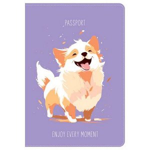 Обложка для паспорта "Shiny Puppy" ПВХ, 2 кармана MS_55523 MESHU