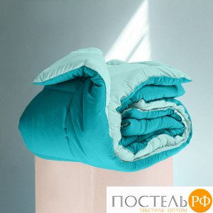 Одеяло 'Sleep iX' MultiColor 250 гр/м, 220х240 см, (цвет: Нежно-голубой+Бирюза) Код: 4605674272294