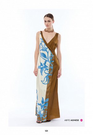 Платье ABITO LUNGO WRARP TESSUTO TWILL POLY STAMPA FOULARD
100%POLIESTERE