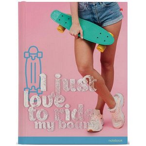 Тетрадь со сменным блоком 100л без линовки на 4 кольца "PENNY BOARD" 7-80-081/42 Bruno Visconti