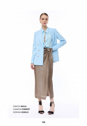 Жакет GIACCA DOPPIOPETTO TESSUTO CADY POLY
97%POLIESTERE 3%SPANDEX