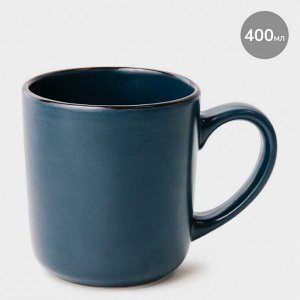 Кружка керамика, 400 мл, Sky, Apollo, SKY-400, синяя