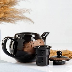 Чайник заварочный керамика, 1 л, с вкладышем, Борисовская керамика, Уют, СТР14457186