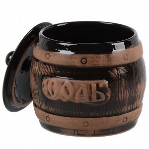 Солонка керамика, 15 см, 1200 мл, Борисовская керамика, Старина, СТР00000319