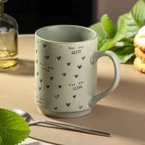 Кружка керамика, 340 мл, Love, Daniks, R1820/4601, в ассортименте