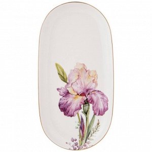 Блюдо керамика, сервировочное, овальное, 20.5 см, Irises, Lefard, 590-339