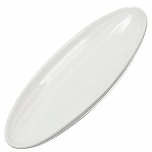 Блюдо керамика, овальное, 30 см, белое, Грейс, Daniks, Y6-6001/Y4-9169