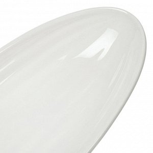Блюдо керамика, овальное, 30 см, белое, Грейс, Daniks, Y6-6001/Y4-9169