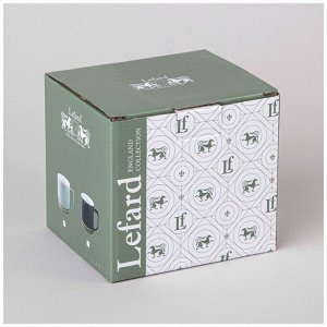 Кружка фарфор, 400 мл, Herbal, Lefard, 42-529, черная