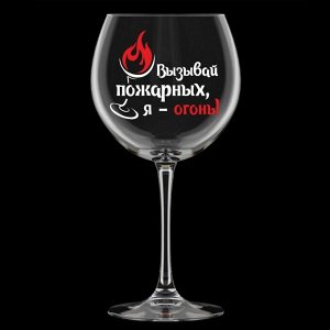 Бокал для вина, 650 мл, стекло, Декостек, Винчик, с надписями, в ассортименте, 306-Д