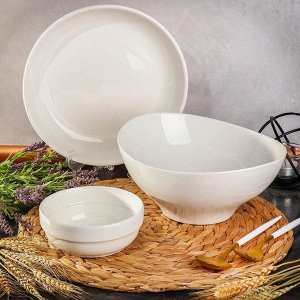 Салатник керамика, овальный, 25 см, Грейс, Daniks, Y6-6002/Y4-9195