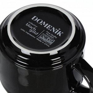 Чайная пара фарфор, 2 предмета, на 1 персону, 200 мл, Domenik, Black Gold, DM3015, подарочная упаковка