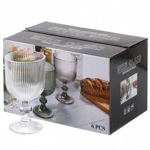 Бокал для вина, 260 мл, стекло, 6 шт, Грани, Y4-6561