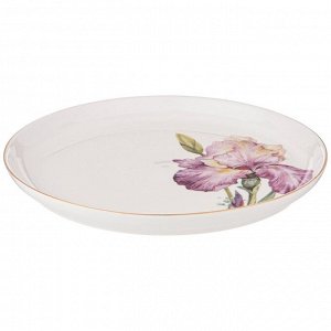 Тарелка обеденная, фарфор, 2 шт, 23 см, круглая, Irises, Lefard, 590-349