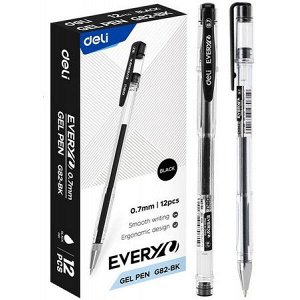 Ручка гелевая EveryU EG82-BK 0.7 мм черная (1941820) Deli