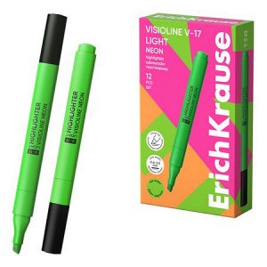 Текстовыделитель Visioline V-17 light Neon зеленый 63557 ErichKrause