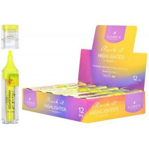 Текстовыделитель  1-5мм "Mark it NEON" неон желтый LXHLMT-NY LOREX