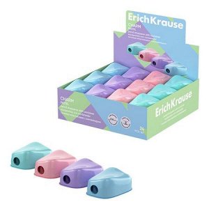 Точилка пластиковая с контейнером Charm, Pastel ассорти 60031 ErichKrause