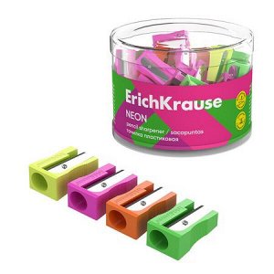 Точилка пластиковая EasySharp, Neon ассорти 63783 ErichKrause