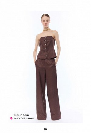 Жилет GILET BUSTIER TESSUTO LINO/VISCOSA FIAMMATO
42%VISCOSA 35%RAYON 23%LINO