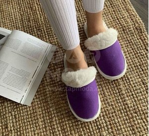 Тапочки женские из овечьей шерсти