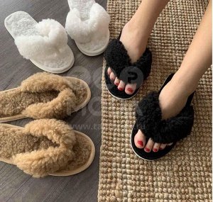 Тапочки женские из овечьей шерсти