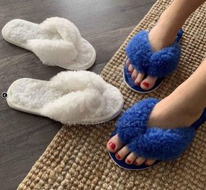 Тапочки женские из овечьей шерсти