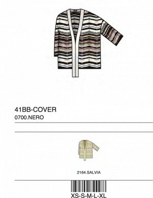 Кардиган CARDIGAN MAGLIA ZIGZAG MULTICOLORE
75%VISCOSA 25%POLIESTERE