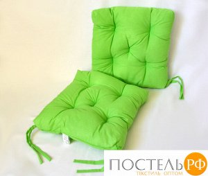 Подушка для стула 35*35 бязь(салатовый) (отгружается по 2 шт.)