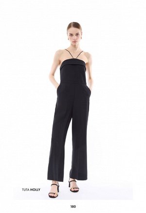 Комбинезон TUTA OFF SHOULDER C/ELEMENTO METALLICO TESSUTO FLUIDO POLY LEGGERO
100%POLIESTERE