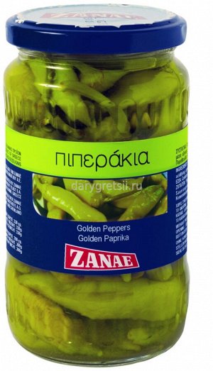 Зеленый острый  перец    маринованный   Zanae   стекло 300 г