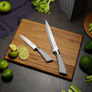 Элегантный набор кухонных ножей на пластиковом подставке, 6 предметов, 1 шт.