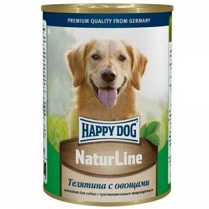 Happy Dog NaturLine конс 410г для собак Телятина Овощи