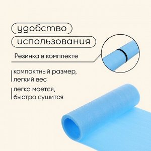 Коврик туристический maclay, 180x60x0,6 см, голубой