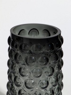 Ваза «Валери», шарики, 23x11 см, стекло, серая