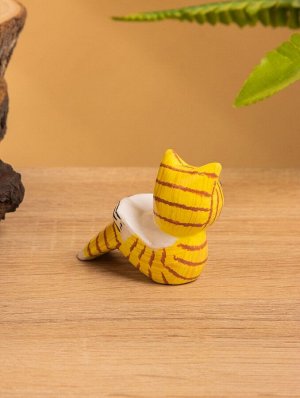 Сувенир «Кошка с книгой», 7x3x5 см, дерево, МИКС